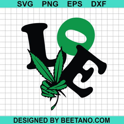 Love Cannabis SVG