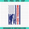 Baseball Dad America Flag Svg