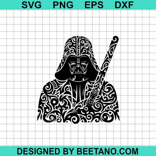 Darth Vader Mandala Style SVG