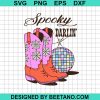 Spooky Darlin Cowboy Boot Svg