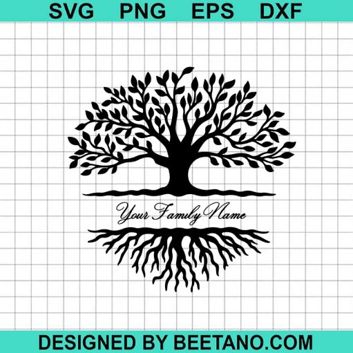 Family Tree Custom Name SVG