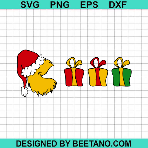 Pacman Christmas Funny Svg
