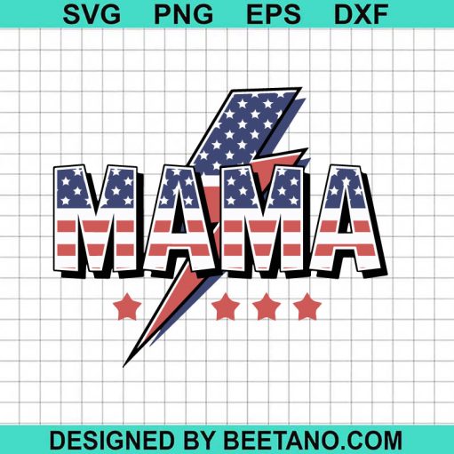 Mama America Svg